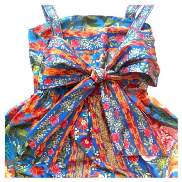 white christmas dresses Farm Rio Red Garden Delight Long Sleeve Midi Dress, Garden Delight Red / Xs